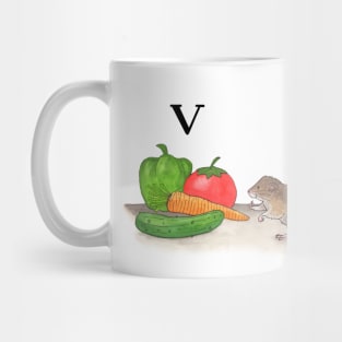 V is for Vole Mug